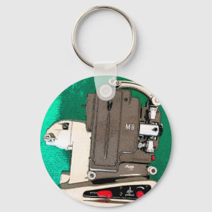 Vintage movie projector keychain