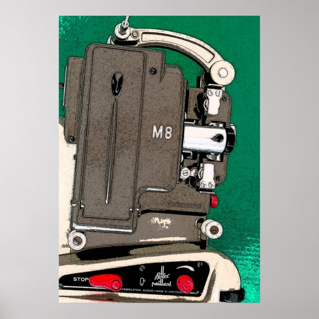 Vintage movie projector poster (Front)