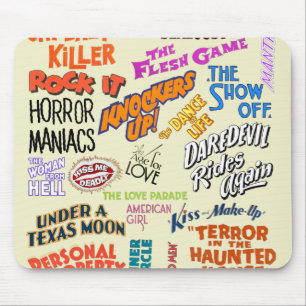 Vintage movie Quotes Sayings phrases Text Words  Mouse Pad