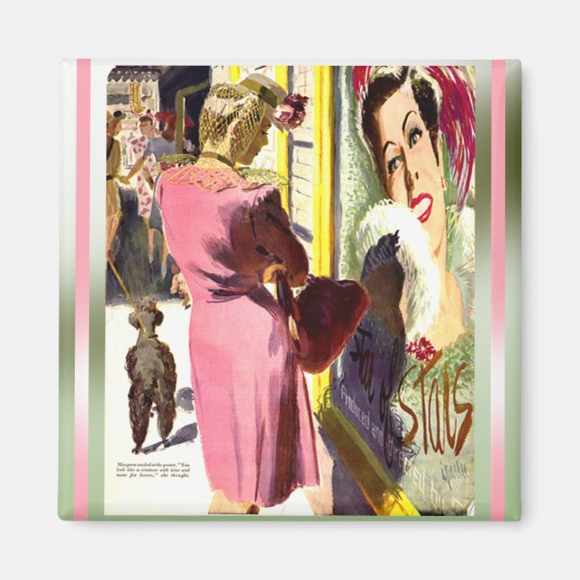 Vintage Movie Star Magnet (Front)