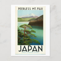 Vintage Mt. Fuji, Japan Train Travel Poster