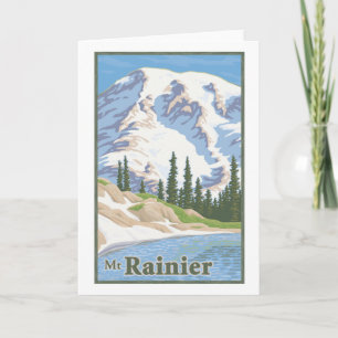 Vintage Mt. Rainier Greeting Card