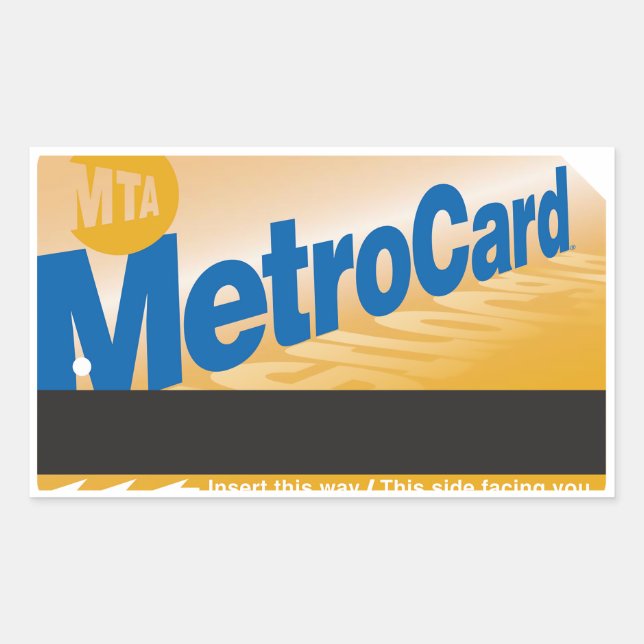 vintage MTA ticket image Sticker (Front)