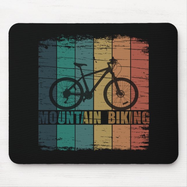 Vintage Mtb Mountain Biking Mouse Pad (Front)