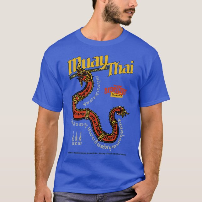 Vintage Muay Thai Sak Yant Serpent T-Shirt (Front)