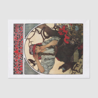 Vintage Mucha art decoupage Tissue Paper