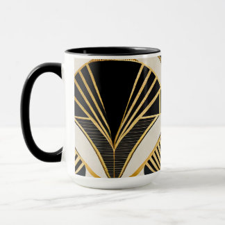 Vintage Mug "Golden Art Deco"