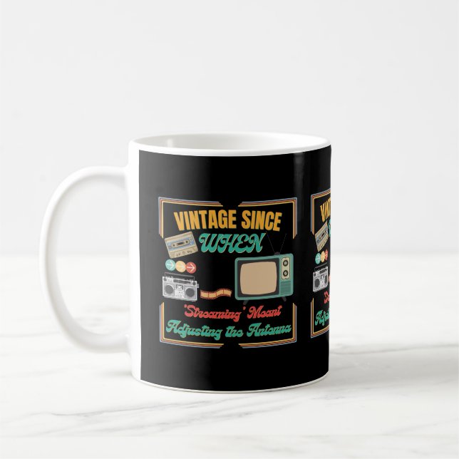 Vintage Mug Retro Gift - Retro Birthday Gift  (Left)