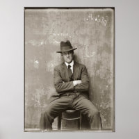 Vintage mugshot mafia gangster funny