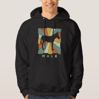 Vintage Mule Retro Style Animal Hoodie