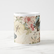 Vintage Multi Butterflies and Flowers 