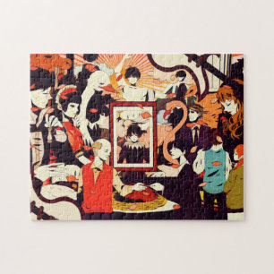 Vintage Multi Human Character Humour Party Jigsaw Puzzle