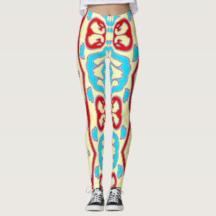 Vintage multicolor seamless "Ratti_Creative_Arts" Leggings