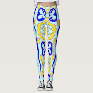 Vintage multicolor seamless "Ratti_Creative_Arts" Leggings