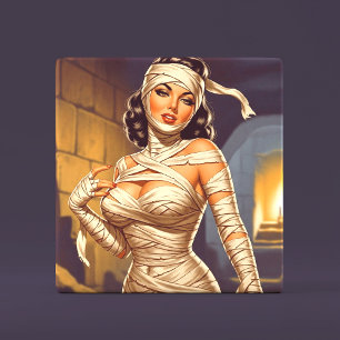 Vintage Mummy Pin-up Tile