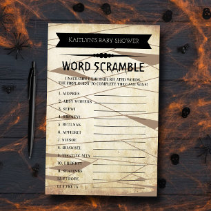 Vintage Mummy To Be   Halloween Baby Shower Game