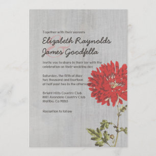 Vintage Mums Wedding Invitations