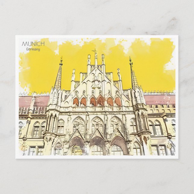 Vintage Munich Munchen Germany  Postcard (Front)