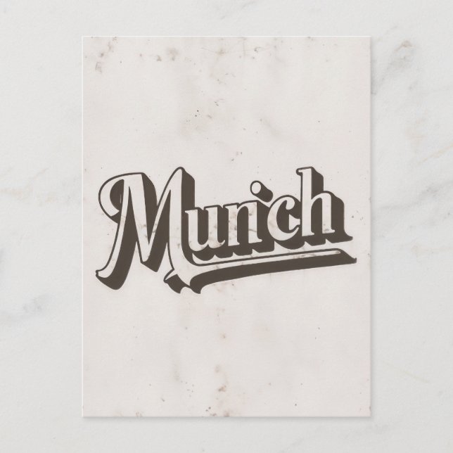Vintage Munich postcard (Front)