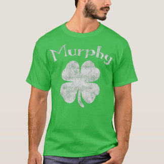 Vintage Murphy Irish Shamrock  St Pattys Day T-Shirt
