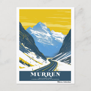 Vintage Murren, Switzerland  Postcard