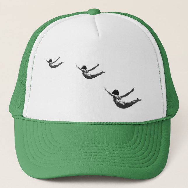 Vintage Muscle Beach Trucker Hat (Front)