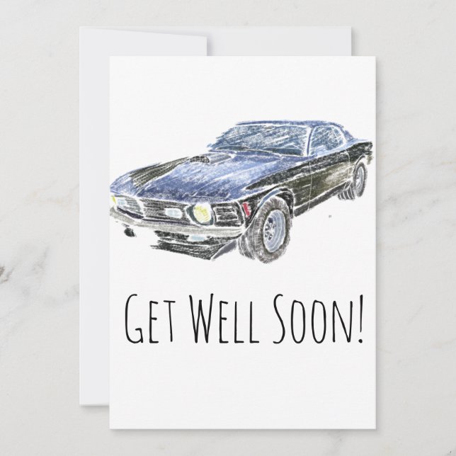 Vintage Muscle Car Well Soon (Front)