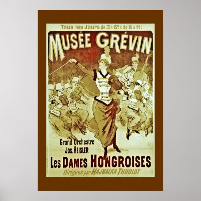 Vintage Musee Grevin Orchestra Poster (Front)