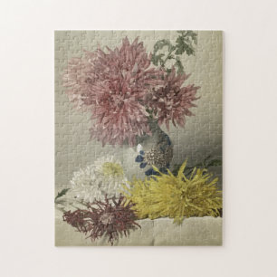 Vintage Museum Floral Print Jigsaw Puzzle