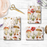 Vintage Mushroom and Wildflower Pattern Wrapping Paper Sheet<br><div class="desc">Wrap your gifts in style with our Vintage Mushrooms and Wildflowers Wrapping Paper Sheets. Perfect for nature lovers and botany enthusiasts!</div>