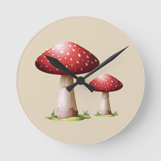 Vintage Mushroom Clock (Front)