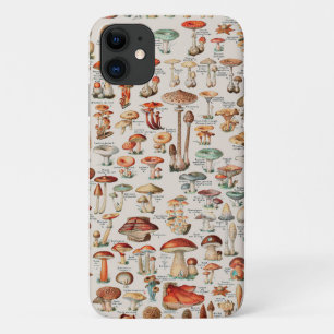 Vintage Mushroom Fungus Illustration I iPhone 11 Case