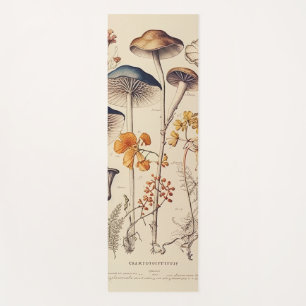 Vintage Mushroom Naturalist Burnt Orange Yoga Mat