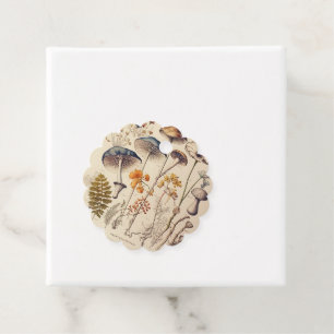 Vintage Mushroom Naturalist Favour Tags
