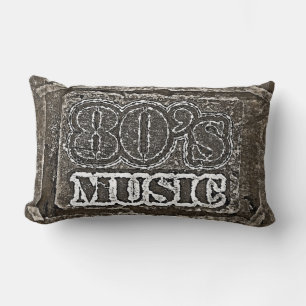 Vintage Music 80's Lumbar Pillow
