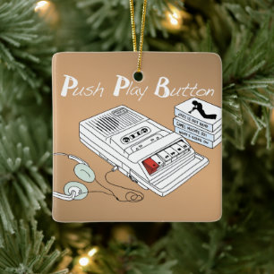 Vintage Music  Ceramic Ornament