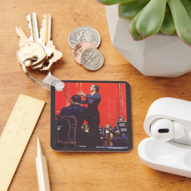 Vintage Music, Conducting an Orchestra Keychain (Desk)
