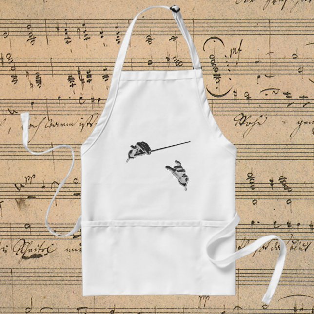 Vintage Music, Conductor's Hands with a Baton Standard Apron (Creator Uploaded)
