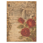 Vintage Music Cover & Rose Shabby Chic Decoupage