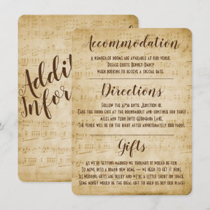 Vintage Music Enclosure Card