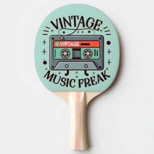 Vintage Music Freak Ping Pong Paddle