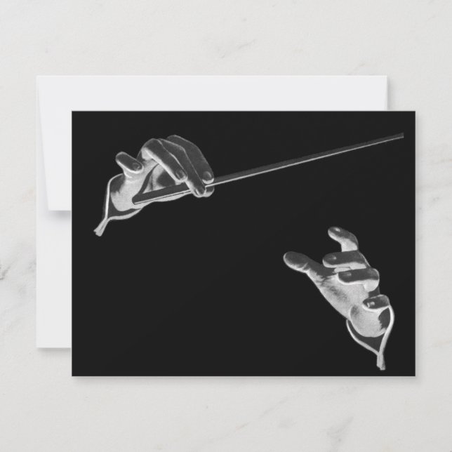 Vintage Music, Karaoke Birthday Party Invitation (Front)