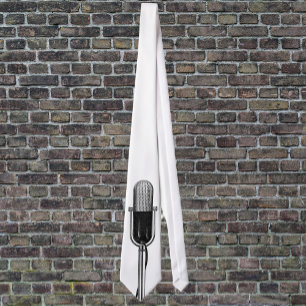 Vintage Music, Old Fashioned Retro Microphone Tie