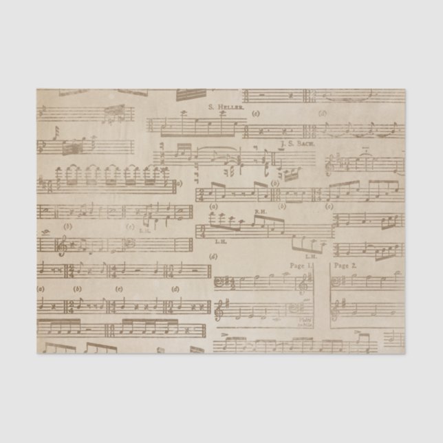 Vintage Music Sheet (Front)