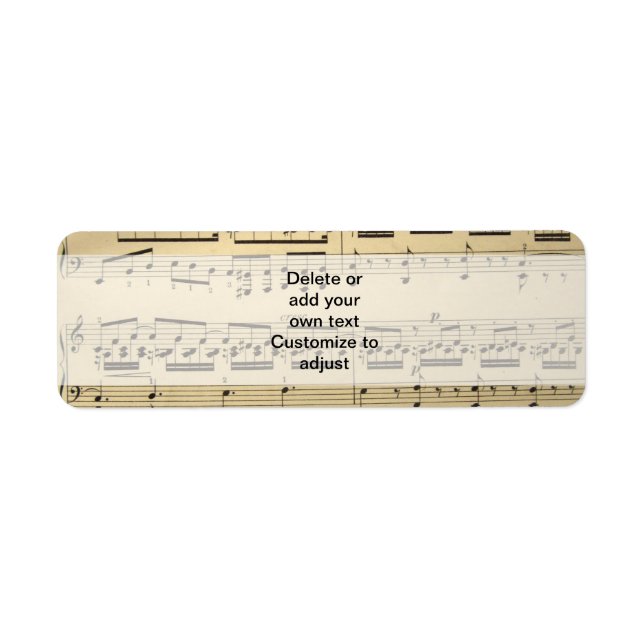 Vintage Music Sheet (Front)