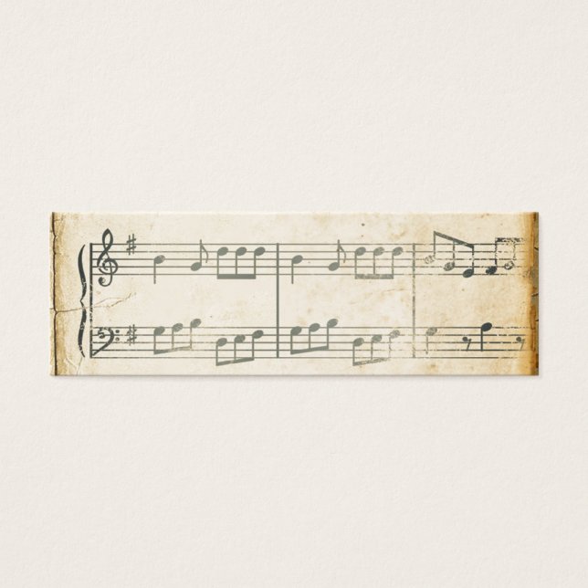 Vintage Music Sheet (Front)