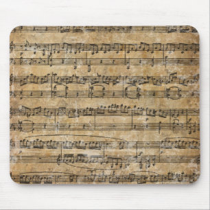 Vintage Music Sheet Mouse Pad