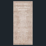 Vintage Music Sheet Wedding Program Custom<br><div class="desc">Special design featuring old music sheet background with a romantic, beautiful fonts. These will be a great choice for a vintage, romantic themed wedding. Use Customize it tool to add your info. Check out, please, other items which match this design in my Vintage Music Sheet & Lace Wedding Collection. Need...</div>