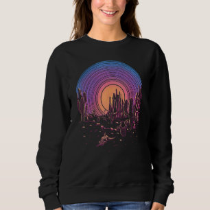 Vintage Music Vinyl Record Canyon Desert Buffalo S Sweatshirt