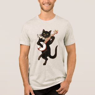Vintage musical cat tee shirt